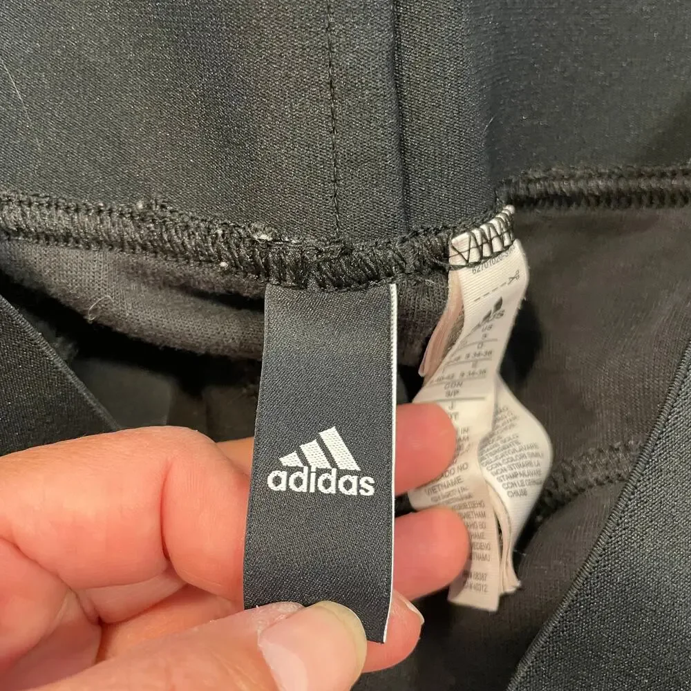 Adidas men's jogger pants charcoal Small elastic waist lounge casual outdoors